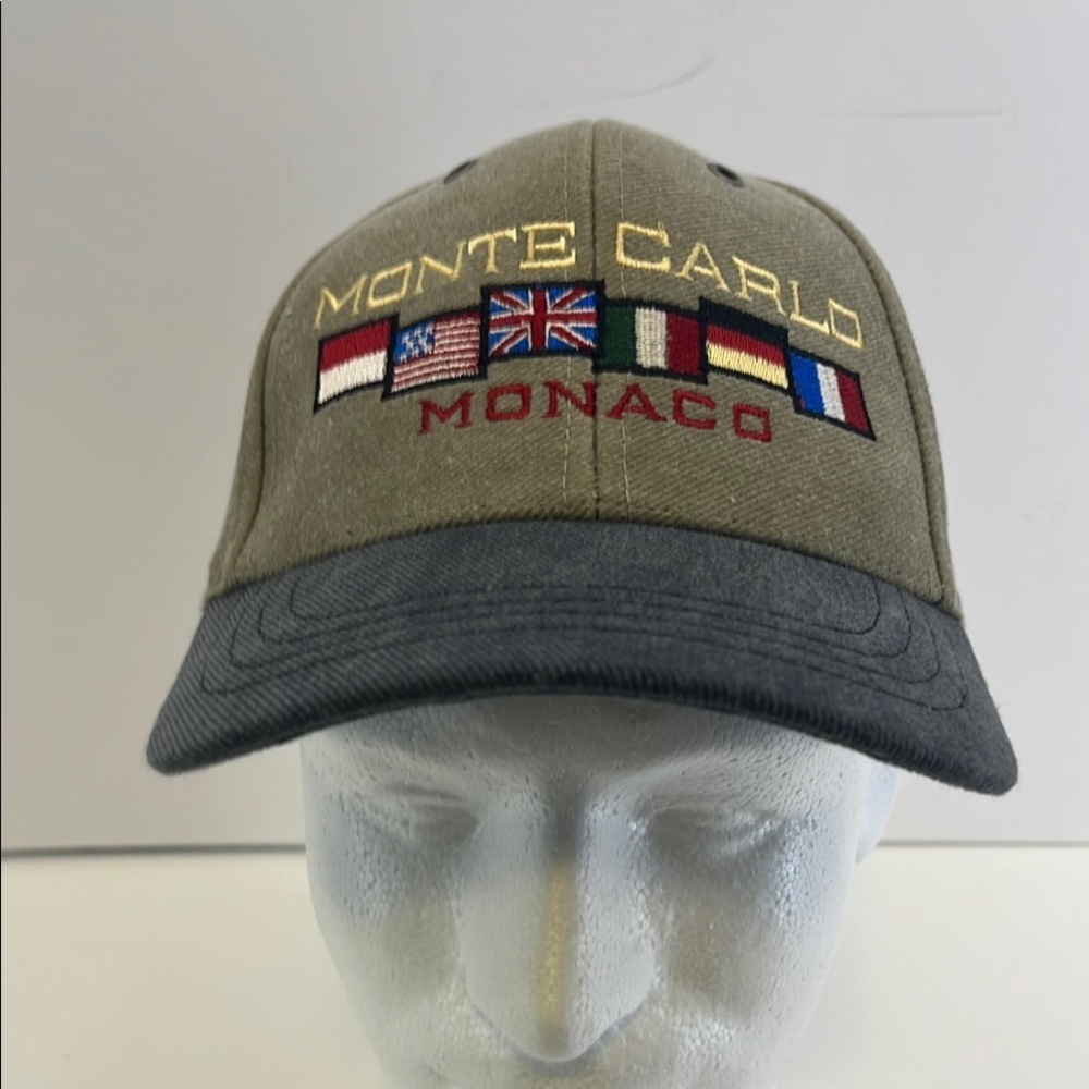Vintage 90’s Atlantis Hats Monte Carlo Formula 1 Racing Grand Prix Cotton Cap